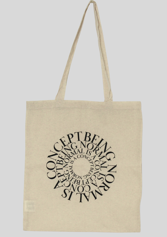Being Normal is a Concept tote bag